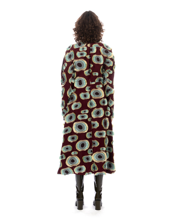 Colville | August Dress Tobacco / Ecru - Concrete