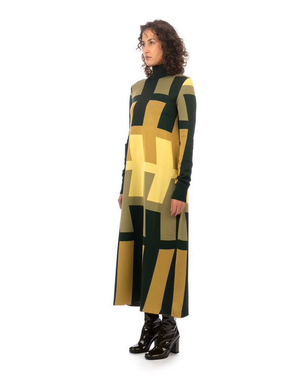 Colville | Arrow Knit Dress Yellow / Mustard - Concrete