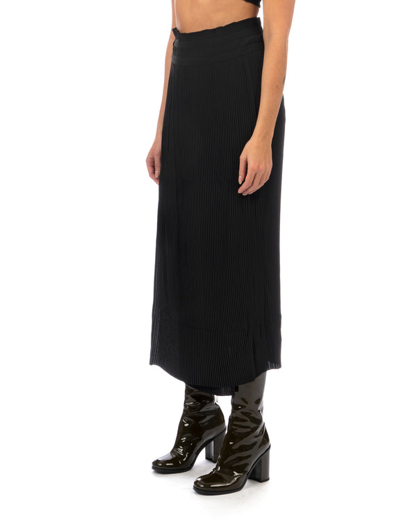 Henrik Vibskov | Satellite Plissé Skirt Black - Concrete