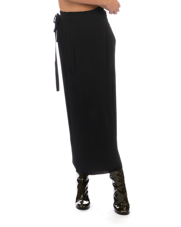 Henrik Vibskov | Satellite Plissé Skirt Black - Concrete