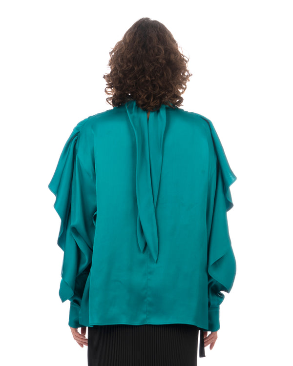 Colville | Ripple Shirt Turquoise - Concrete