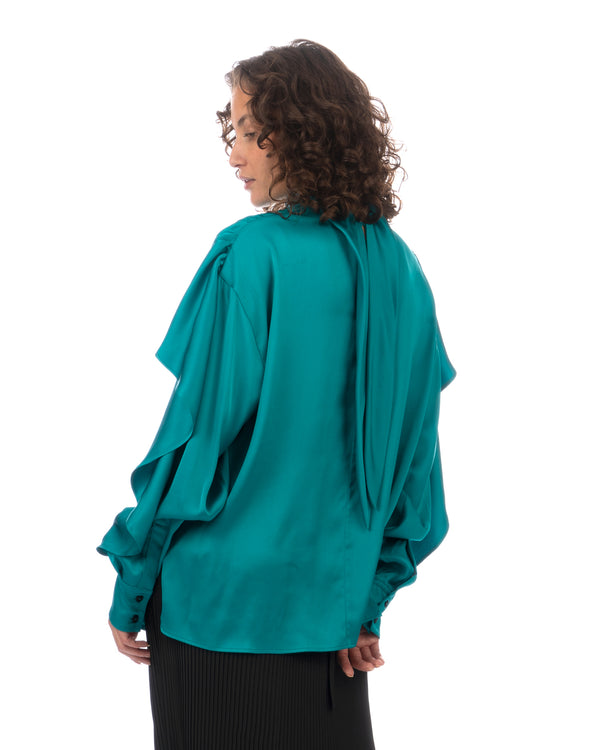 Colville | Ripple Shirt Turquoise - Concrete