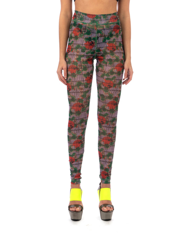 Henrik Vibskov | Mesh Leggings Dots Orange / Lavender - Concrete