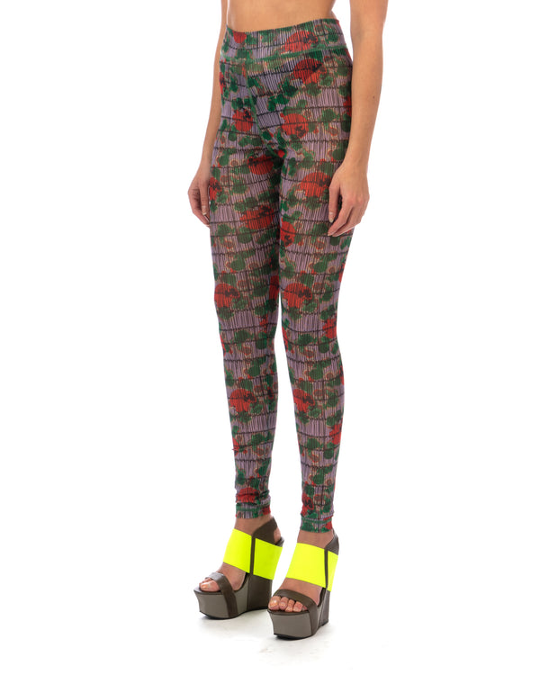 Henrik Vibskov | Mesh Leggings Dots Orange / Lavender - Concrete