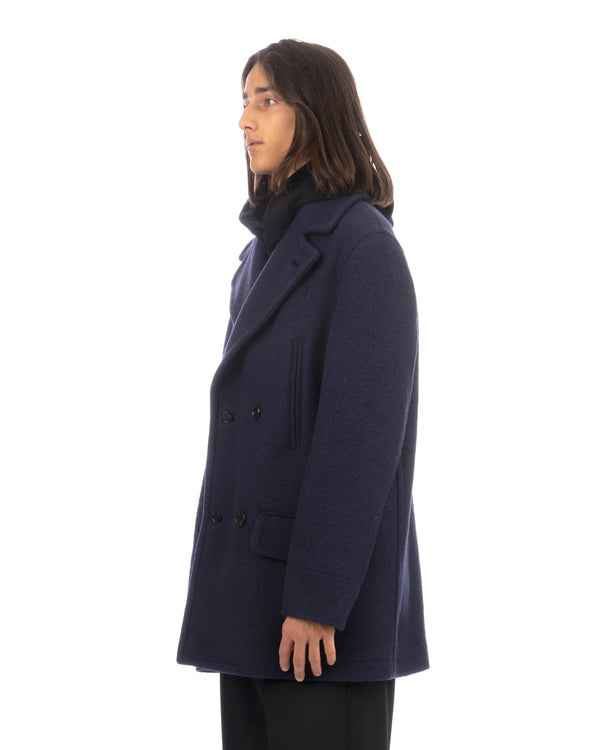 Marni | Felted Boucle' Coat Ink - Concrete