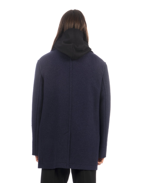 Marni | Felted Boucle' Coat Ink - Concrete