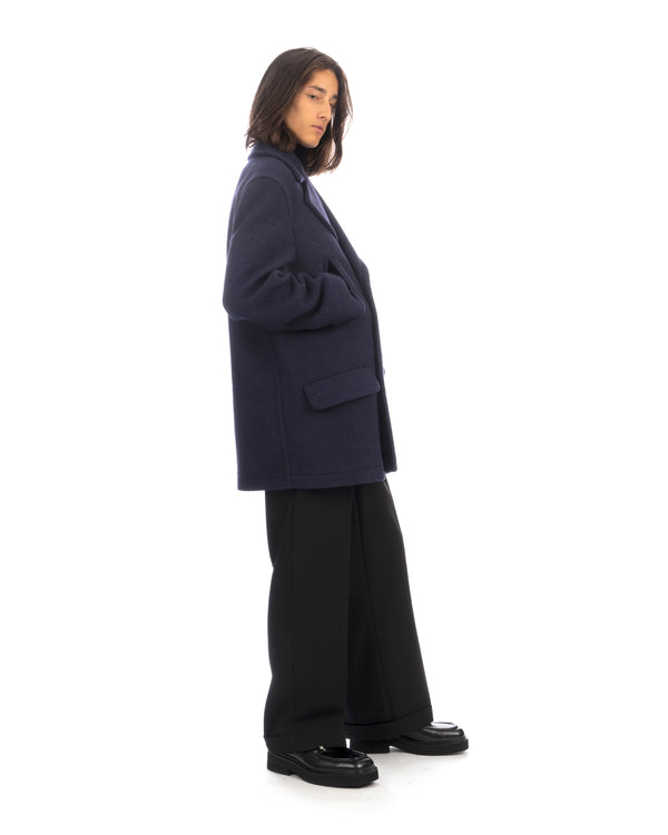 Marni | Frayed Wool Grain De Poudre Trousers Black - Concrete
