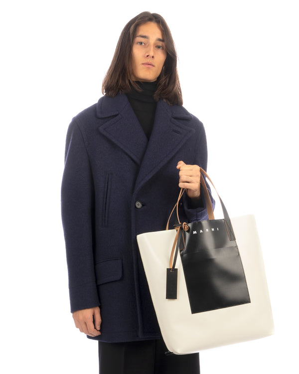 Marni | Felted Boucle' Coat Ink - Concrete