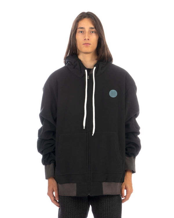 FACETASM | U Super Big Hoodie Black - Concrete