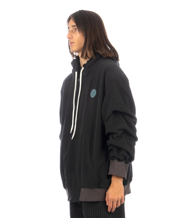 FACETASM | U Super Big Hoodie Black - Concrete