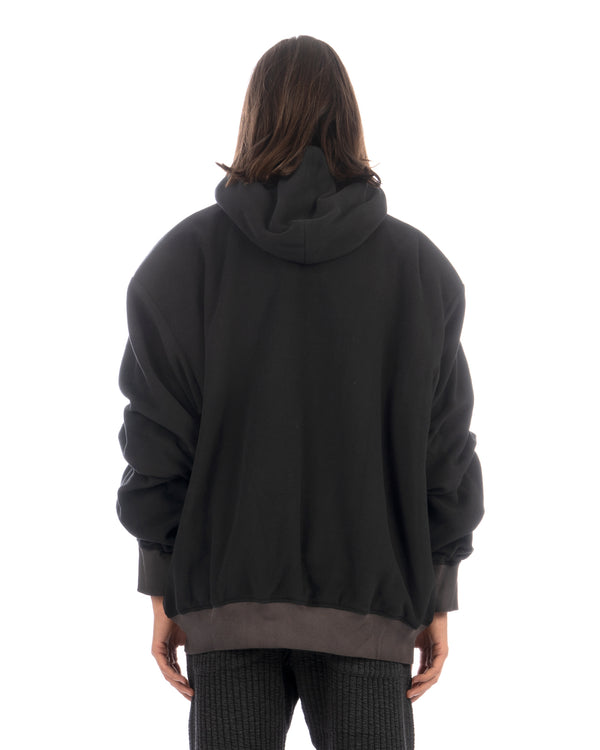 FACETASM | U Super Big Hoodie Black - Concrete