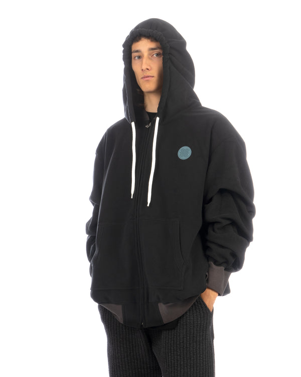FACETASM | U Super Big Hoodie Black - Concrete