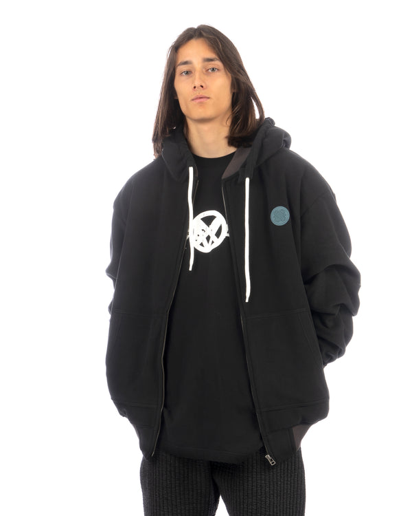 FACETASM | U Super Big Hoodie Black - Concrete