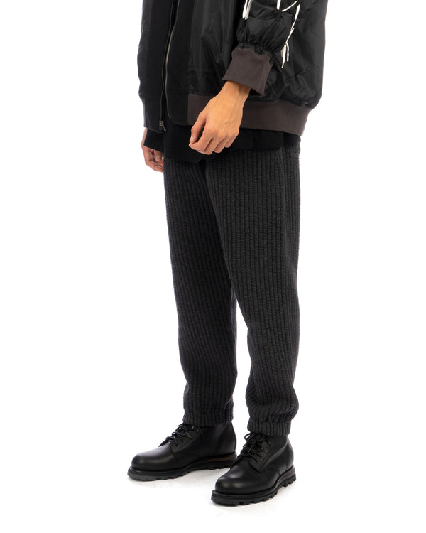 White Mountaineering | Quilted Sweatpants Charcoal - Concrete
