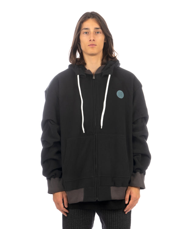 FACETASM | U Super Big Hoodie Black - Concrete