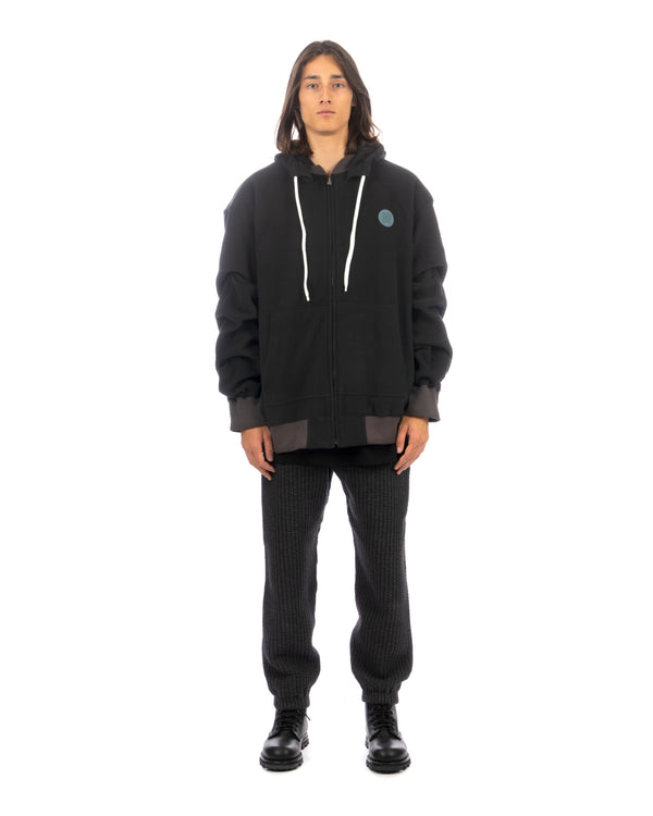 FACETASM | U Super Big Hoodie Black - Concrete