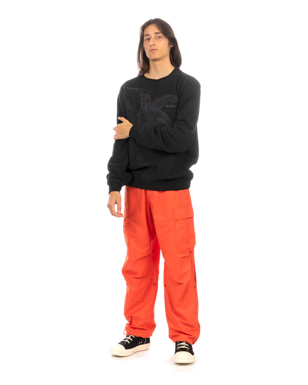maharishi | 4102 Winter Eagle Embroidered Crewneck Black - Concrete