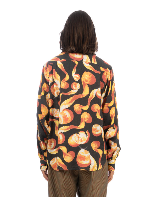 VIKTOR&ROLF | 80s Orange Print Shirt Black - Concrete