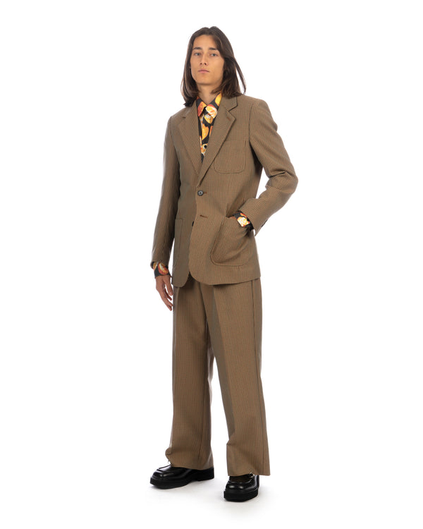 VIKTOR&ROLF | Japanese Check Blazer Beige - Concrete