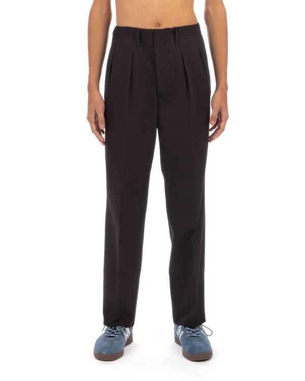 Haversack | Impleat Narrow Straight Pants Black - Concrete