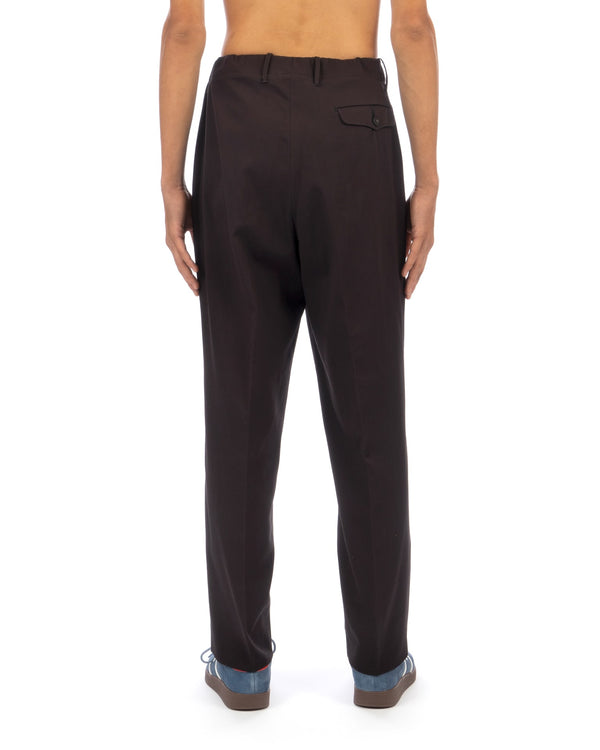 Haversack | Impleat Narrow Straight Pants Black - Concrete