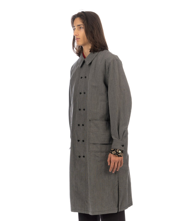 Haversack | French Collar Shirt Coat Gray - Concrete