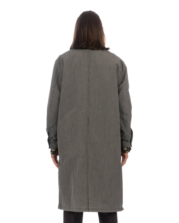 Haversack | French Collar Shirt Coat Gray - Concrete