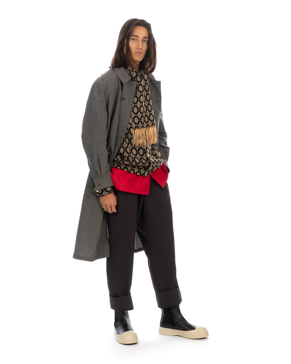 Haversack | Impleat Narrow Straight Pants Black - Concrete