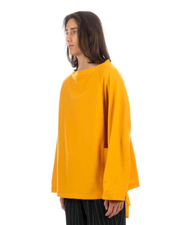 Haversack | Wide Neck Sweater Yellow - Concrete