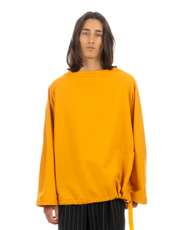 Haversack | Wide Neck Sweater Yellow - Concrete