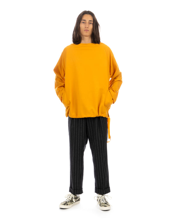 Haversack | Wide Neck Sweater Yellow - Concrete
