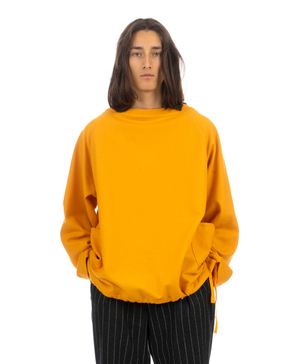 Haversack | Wide Neck Sweater Yellow - Concrete