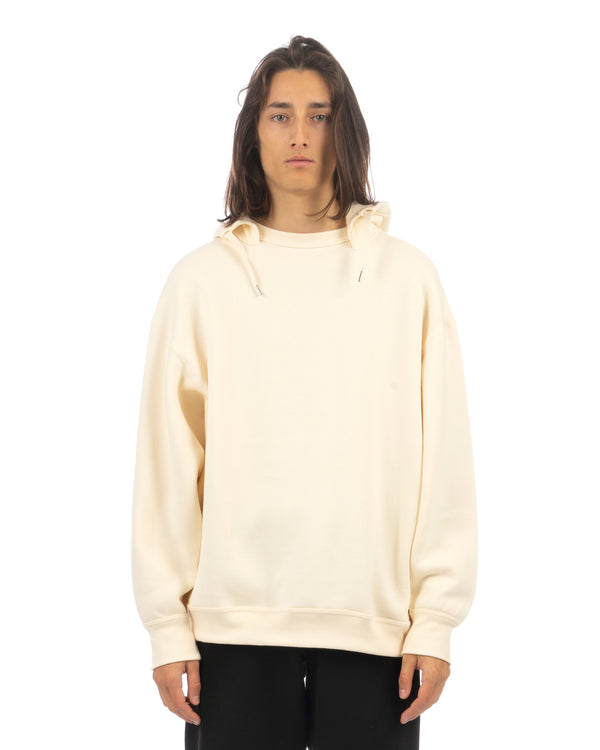 Haversack | Retro Loose Fit Hoodie Cream - Concrete