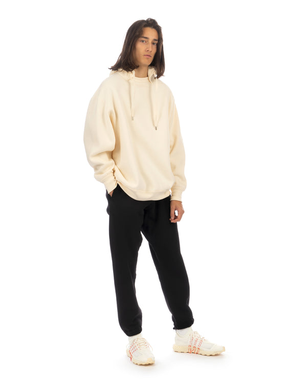 Haversack | Retro Loose Fit Hoodie Cream - Concrete