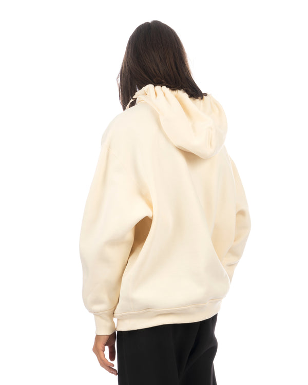 Haversack | Retro Loose Fit Hoodie Cream - Concrete