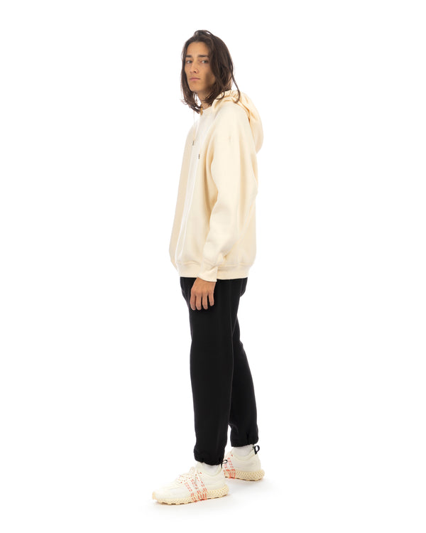 Haversack | Retro Loose Fit Hoodie Cream - Concrete