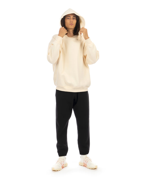 Haversack | Heavyweight Fleece Seamless Sweatpants Black - Concrete