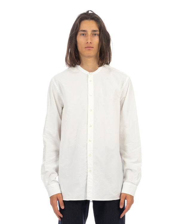 Hansen | 'Ante' Collarless Shirt White - Concrete