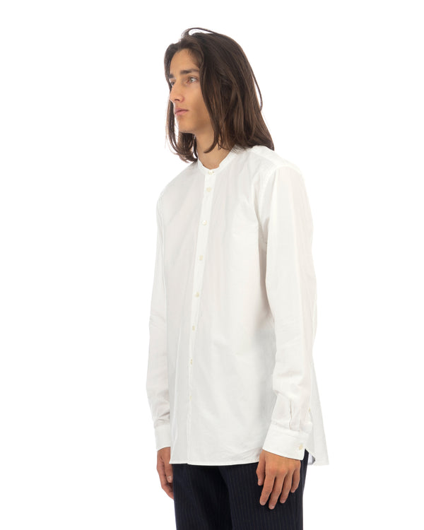 Hansen | 'Ante' Collarless Shirt White - Concrete