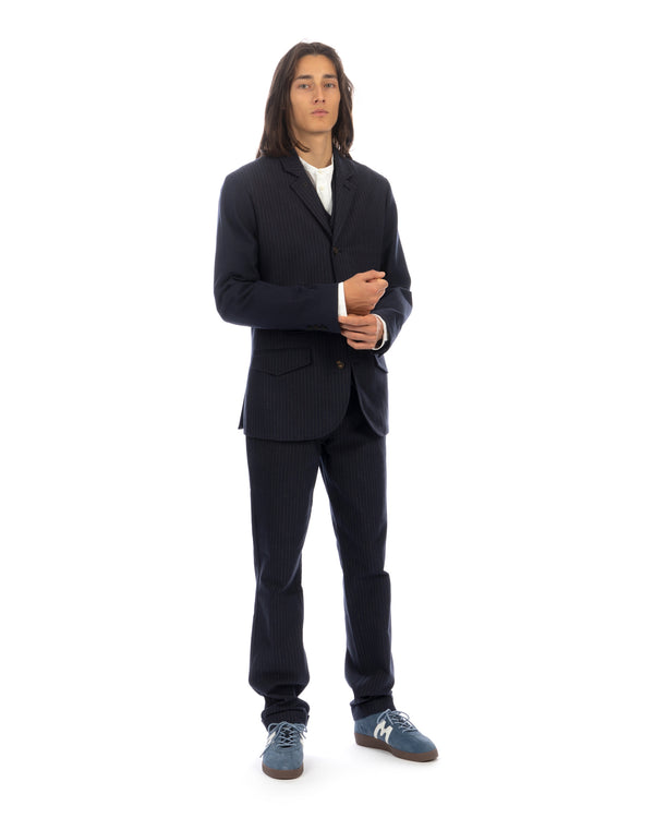 Hansen | 'Ante' Collarless Shirt White - Concrete