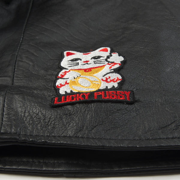 Ground Zero | Patches Leather Jacket Black - Concrete