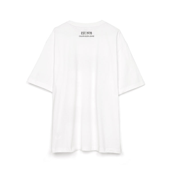 Calvin Klein Jeans Est. 1978 Stars Landscape T-Shirt Bright White - Concrete