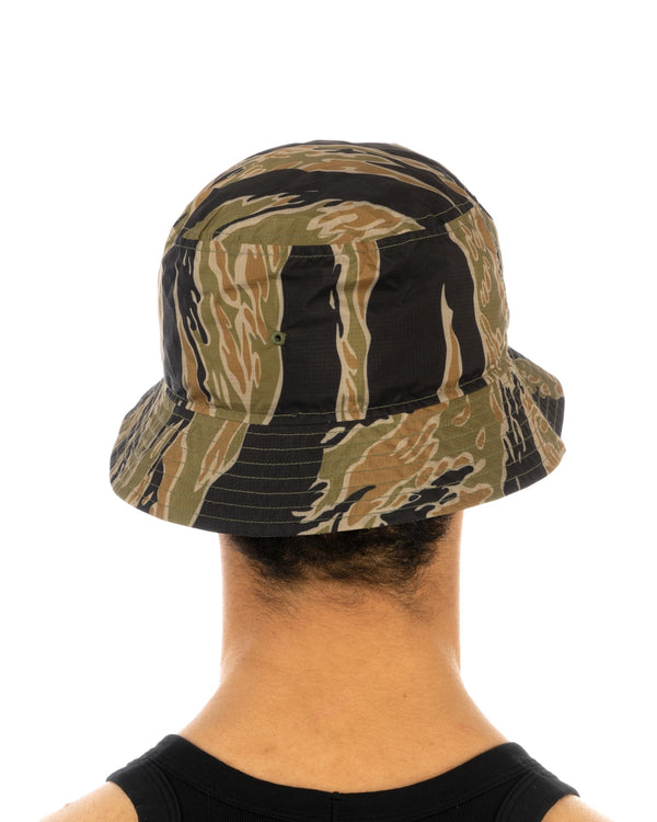 maharishi | Camo Reversible Bucket Hat Tigerstripe Mint Gold - Concrete