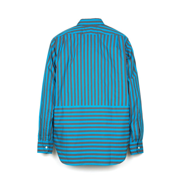 C.E. Cav Empt Striped Shirt Navy - Concrete
