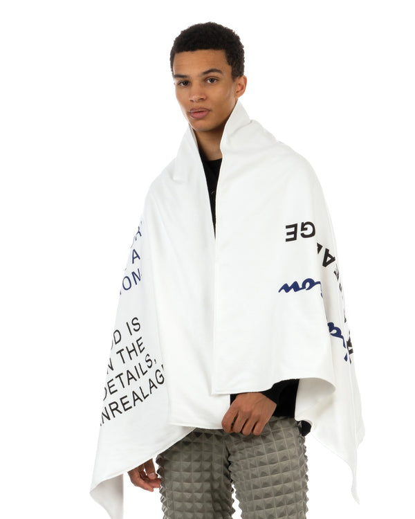 ANREALAGE | x Champion Name Blanket White - Concrete