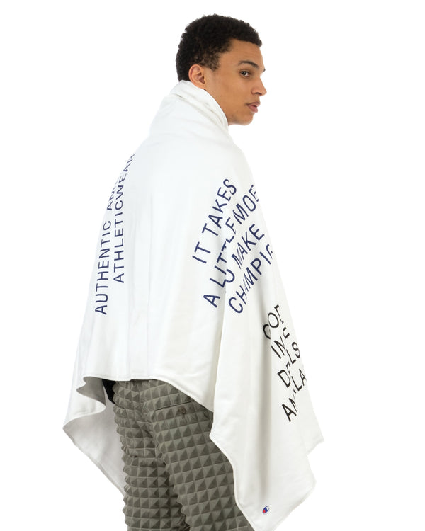 ANREALAGE | x Champion Name Blanket White - Concrete