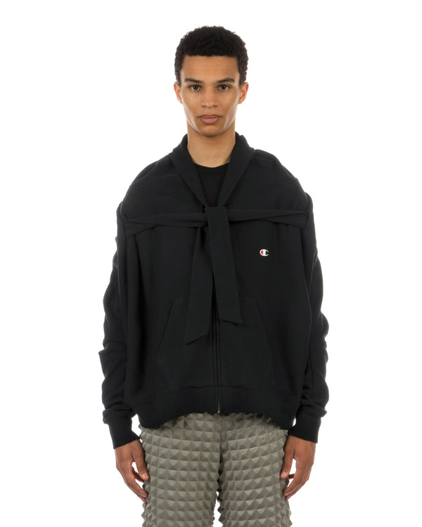 ANREALAGE | x Champion Reverse Weave® Zip Hoodie Black - Concrete