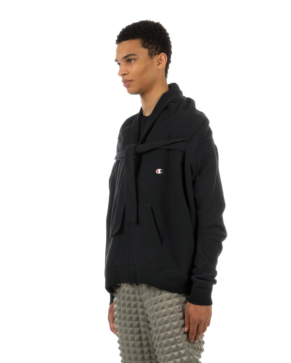 ANREALAGE | x Champion Reverse Weave® Zip Hoodie Black - Concrete