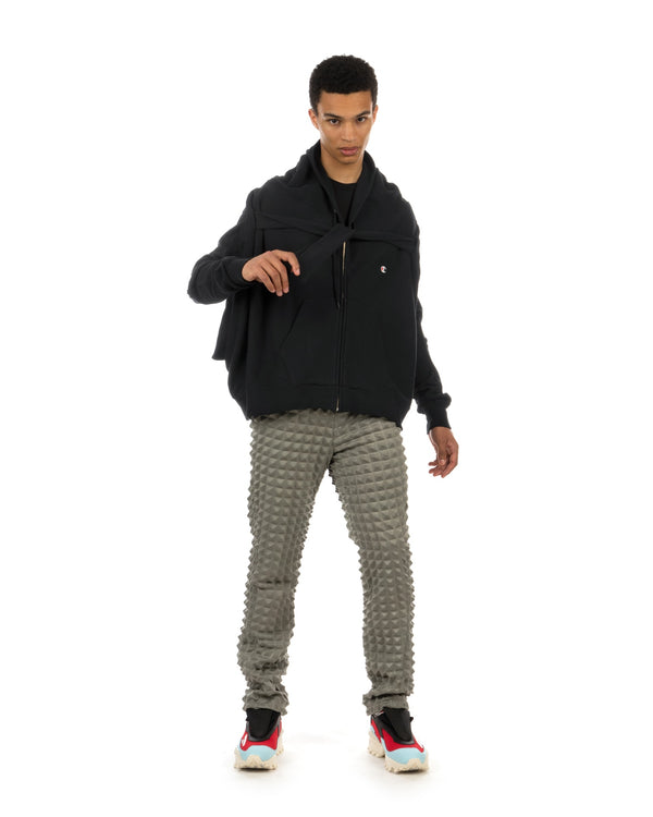 ANREALAGE | x Champion Reverse Weave® Zip Hoodie Black - Concrete