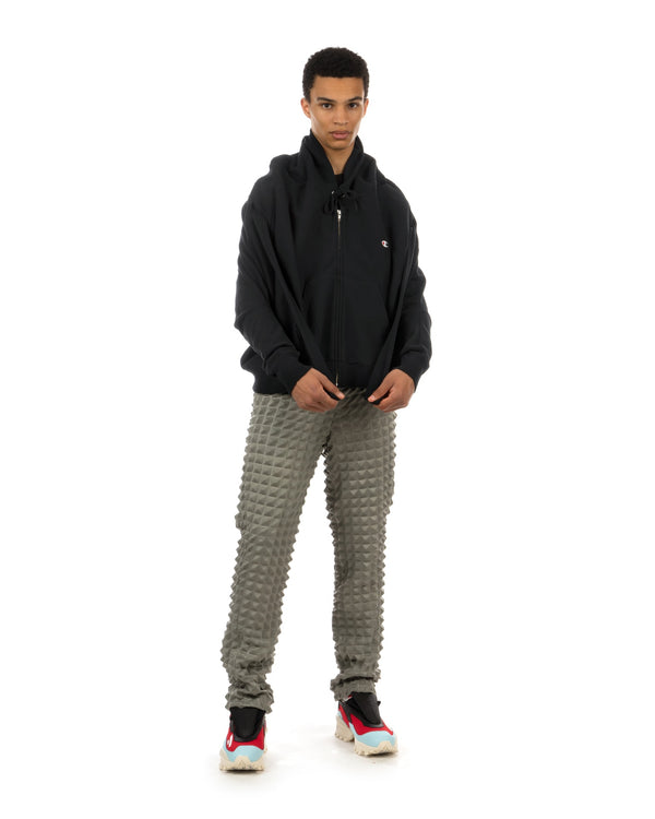 ANREALAGE | x Champion Reverse Weave® Zip Hoodie Black - Concrete